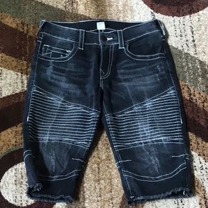 Size 30  Black True Religion Shorts